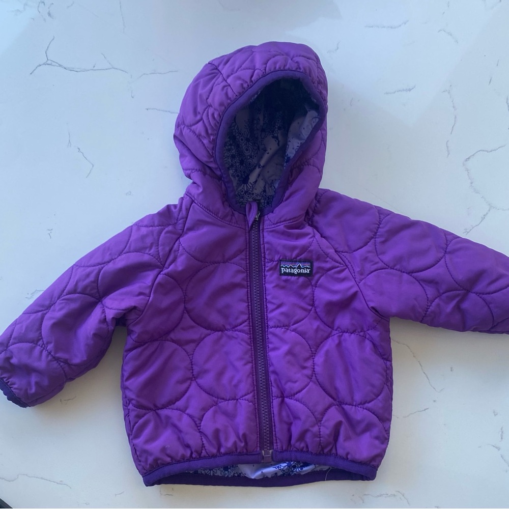 Patagonia Reversible Purple Quilted Jacket